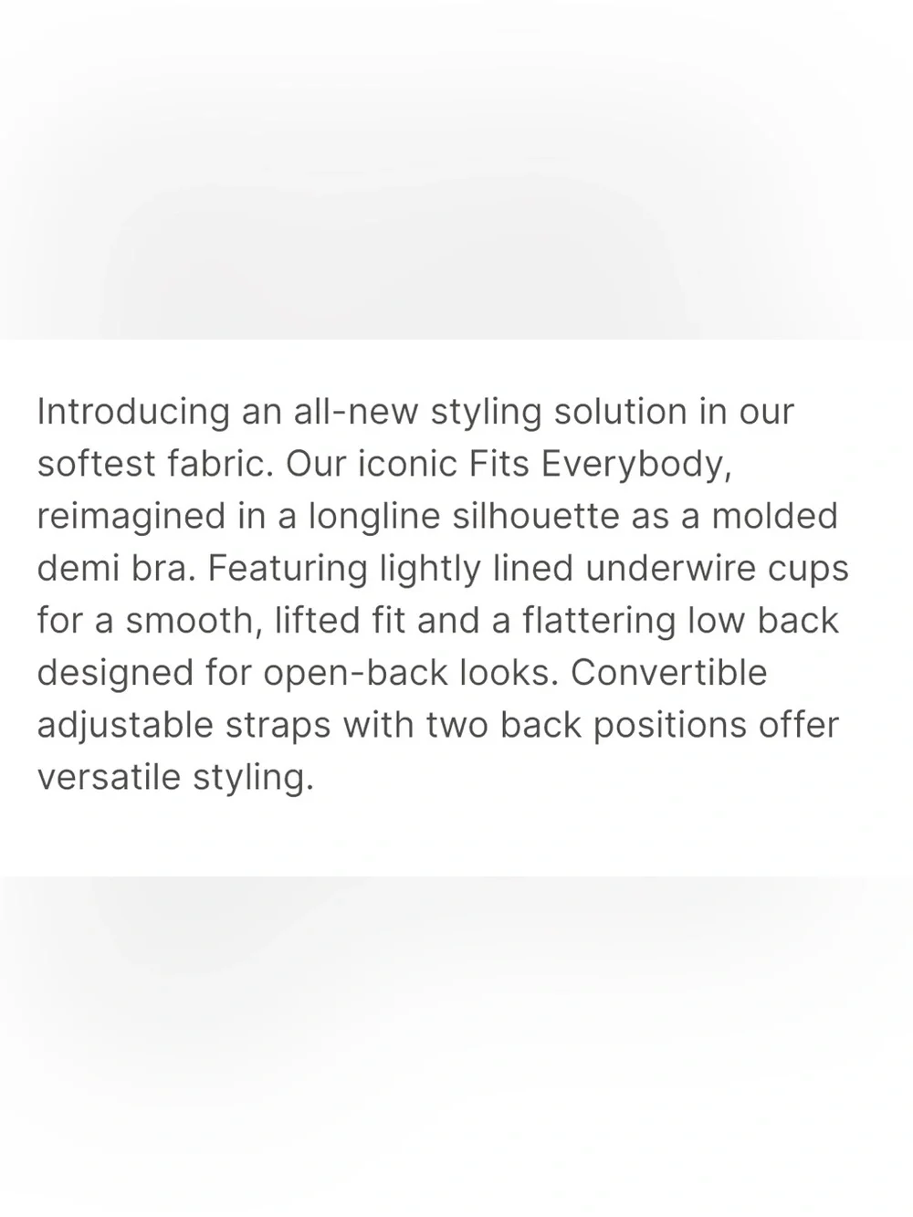 Skims FITS EVERYBODY LOW BACK LONGLINE BRA - Picture 4 of 9